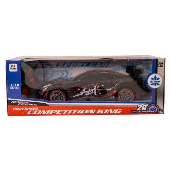 1:12 Uzaktan Kumandalı Siyah Spor Araba