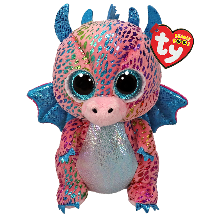TY Beanie Boos Rengarenk Ejderha Flint Peluş 15 cm.