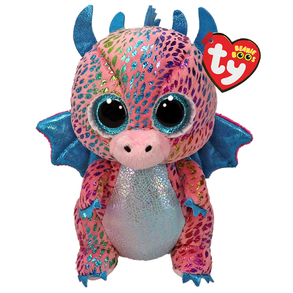 TY Beanie Boos Rengarenk Ejderha Flint Peluş 15 cm.