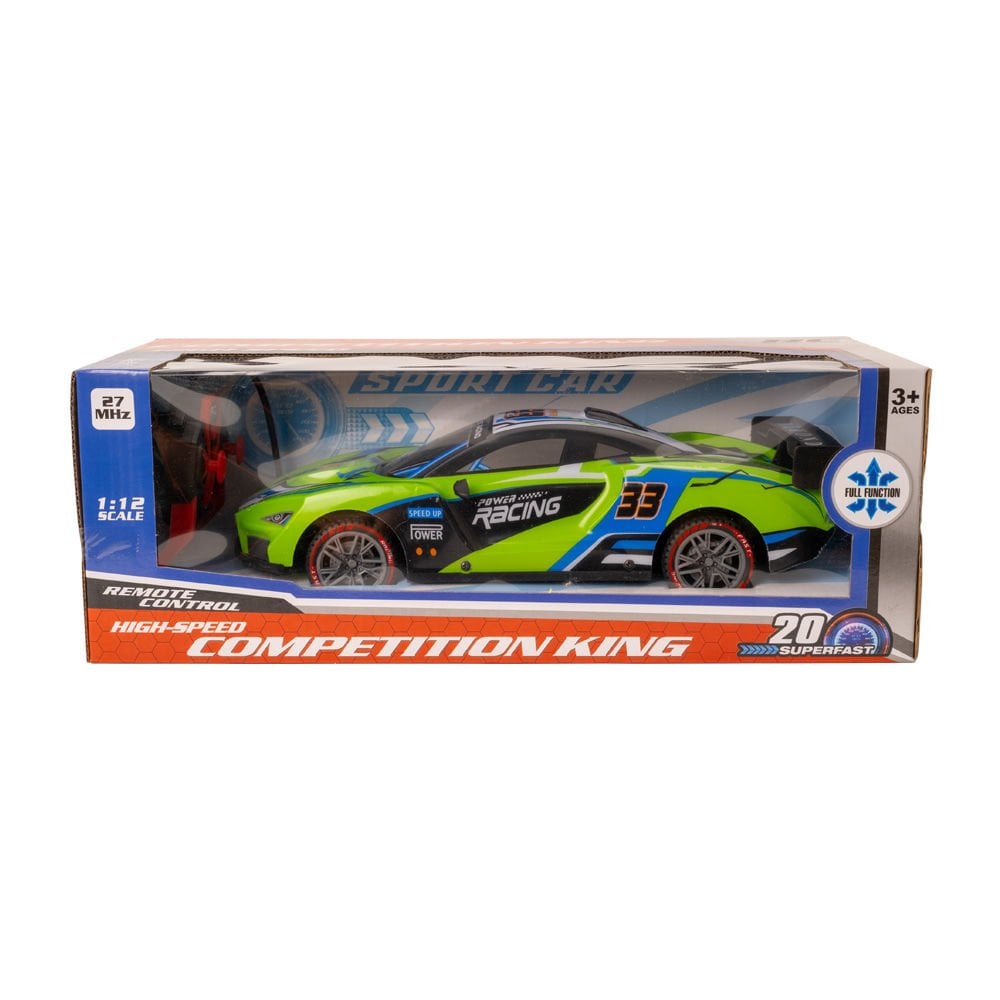 1:12 Uzaktan Kumandalı Yeşil Spor Araba