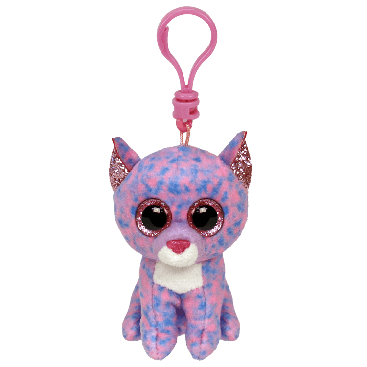 TY Beanie Boos Lavanta Kedi Cassidy Peluş Anahtarlık 12 cm.