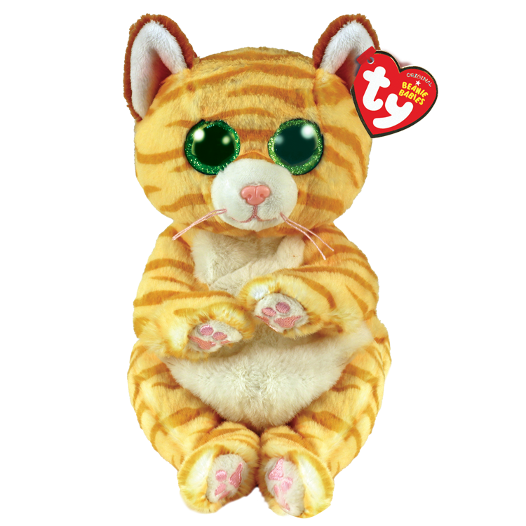 TY Beanie Babies Sarı Çizgili Kedi Mango Peluş 20 cm.
