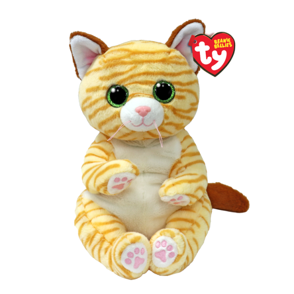 TY Beanie Bellies Sarı Çizgili Kedi Mango Peluş 33 cm.