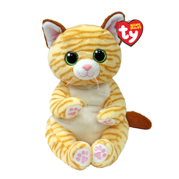 TY Beanie Bellies Sarı Çizgili Kedi Mango Peluş 33 cm.