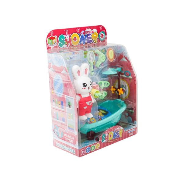 Minik Tavşan Banyoda Oyun ve Aksesuarlı Lavabo Seti (3 Asorti)