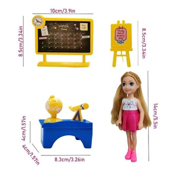 Happily Live 10 Parça Bebekli Okul Seti