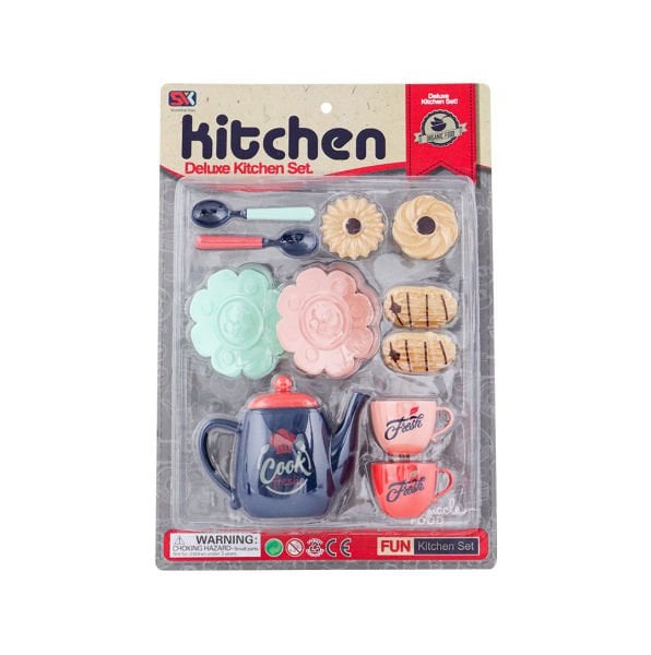 12 Parça Kurabiyeli Çay Seti