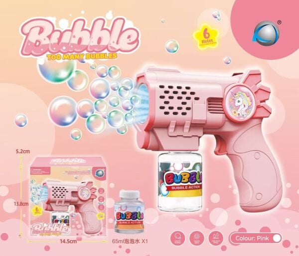 Bubble Action Pilli Köpük Tabancası (5 Asorti)