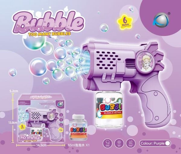 Bubble Action Pilli Köpük Tabancası (5 Asorti)