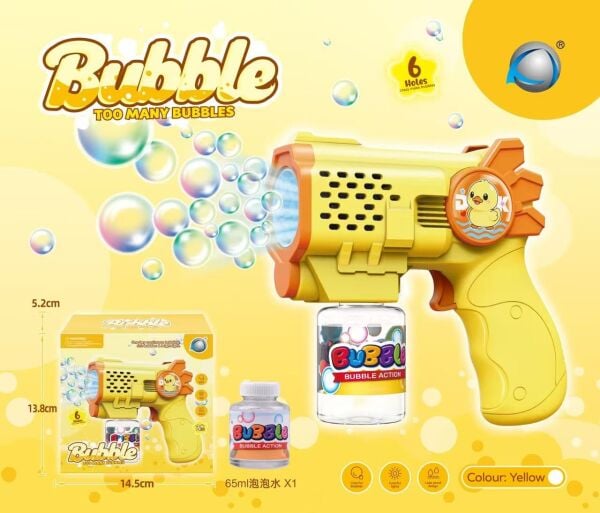 Bubble Action Pilli Köpük Tabancası (5 Asorti)