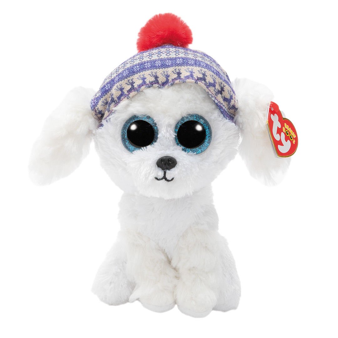 TY Beanie Boos Sleighbell Beyaz Köpek 15 cm.