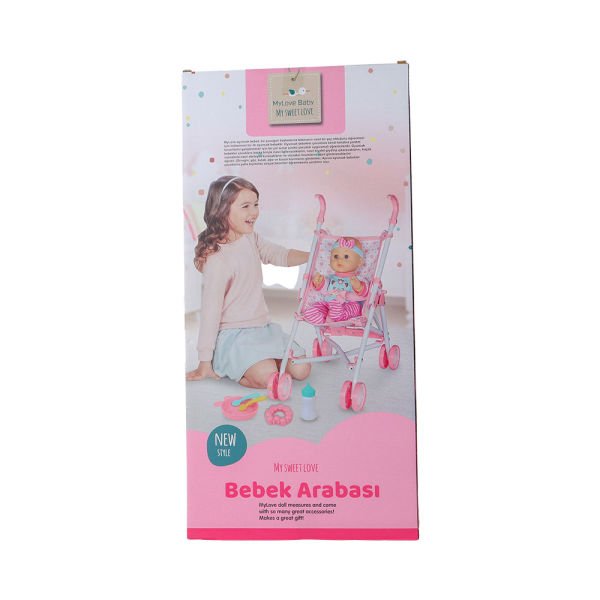 Babydoll My Love Sevimli Bebek ve Bebek Arabası Seti 30 cm