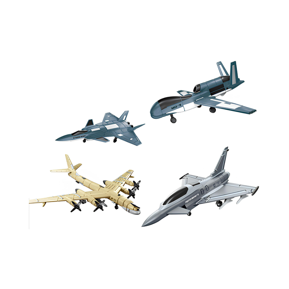 DIY Fighter Maket Savaş Uçakları (4 Asorti)