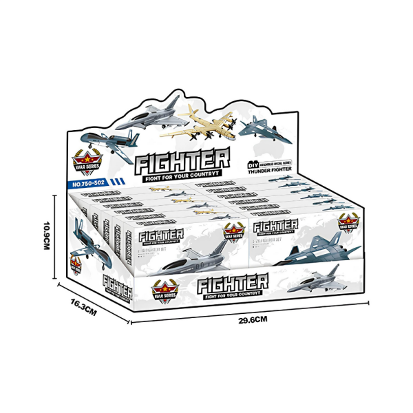 DIY Fighter Maket Savaş Uçakları (4 Asorti)