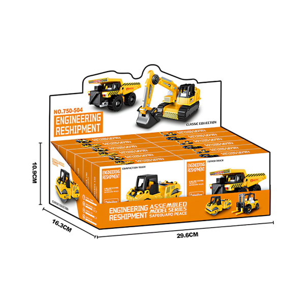 DIY Engineering Reshipment Maket İnşaat Araçları (4 Asorti)