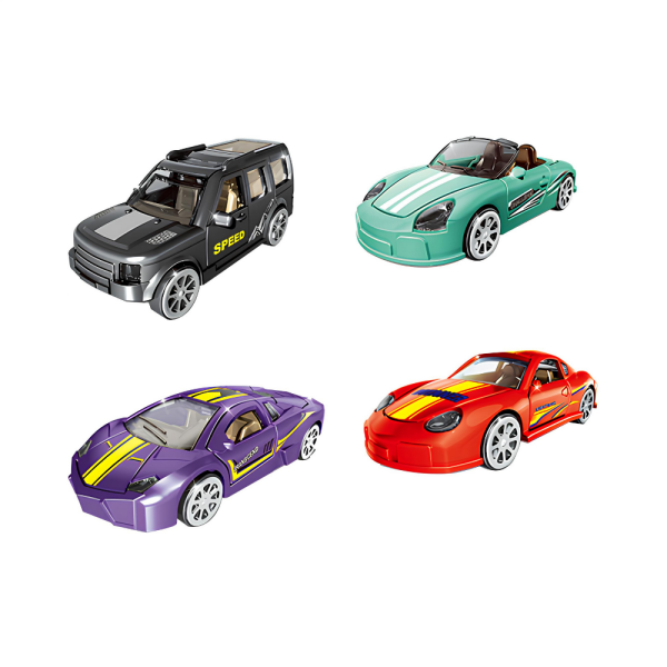 DIY Fancy Maket Spor Arabalar (4 Asorti)
