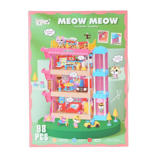 Meow Kedi Bebek Evi Oyun Seti