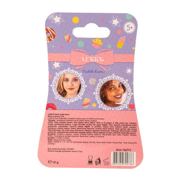 Lukky Simli Kırmızı Sakız Aromalı Dudak Balm