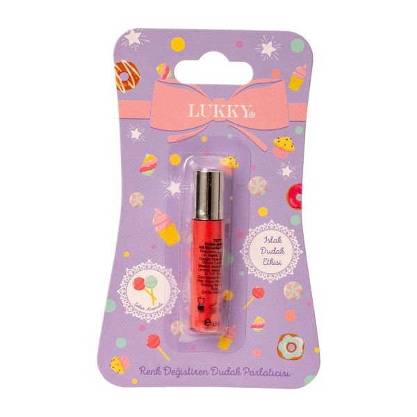 Lukky Şeker Aromalı Kırmızı Dudak Parlatıcısı
