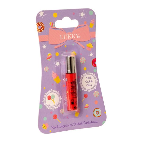 Lukky Şeker Aromalı Kırmızı Dudak Parlatıcısı