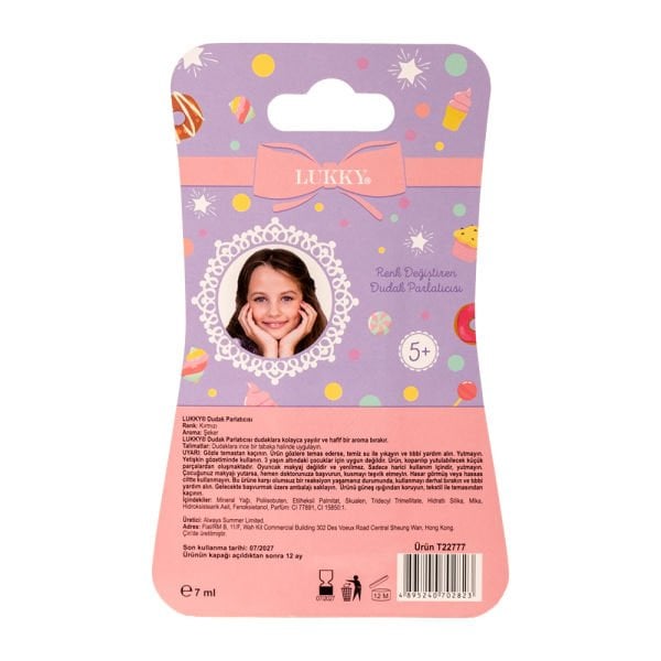 Lukky Şeker Aromalı Kırmızı Dudak Parlatıcısı