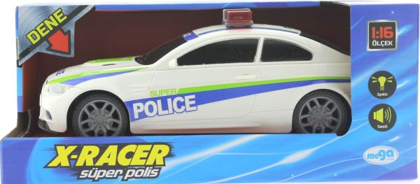 Sürtmeli Sesli ve Işıklı Polis Arabası