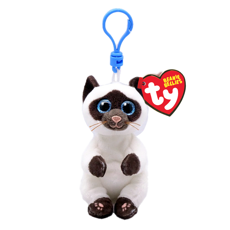 TY Beanie Bellies Siyam Kedisi Miso Peluş Anahtarlık 12 cm.