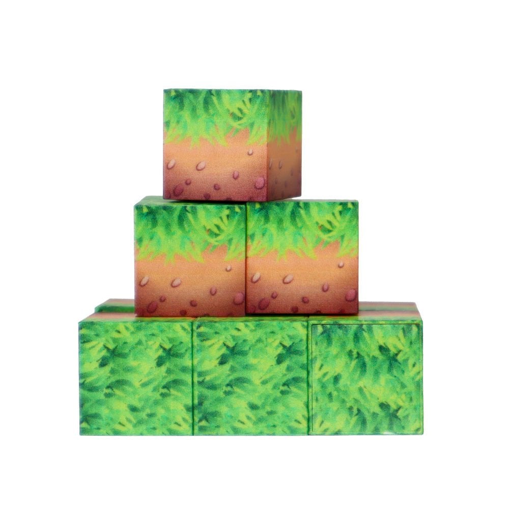 9 Parça Toprak Desenli Manyetik Bloklar