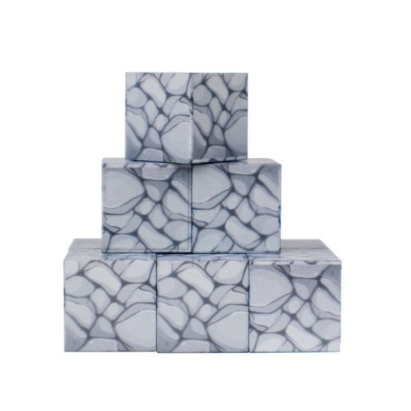 9 Parça Kaya Desenli Manyetik Bloklar