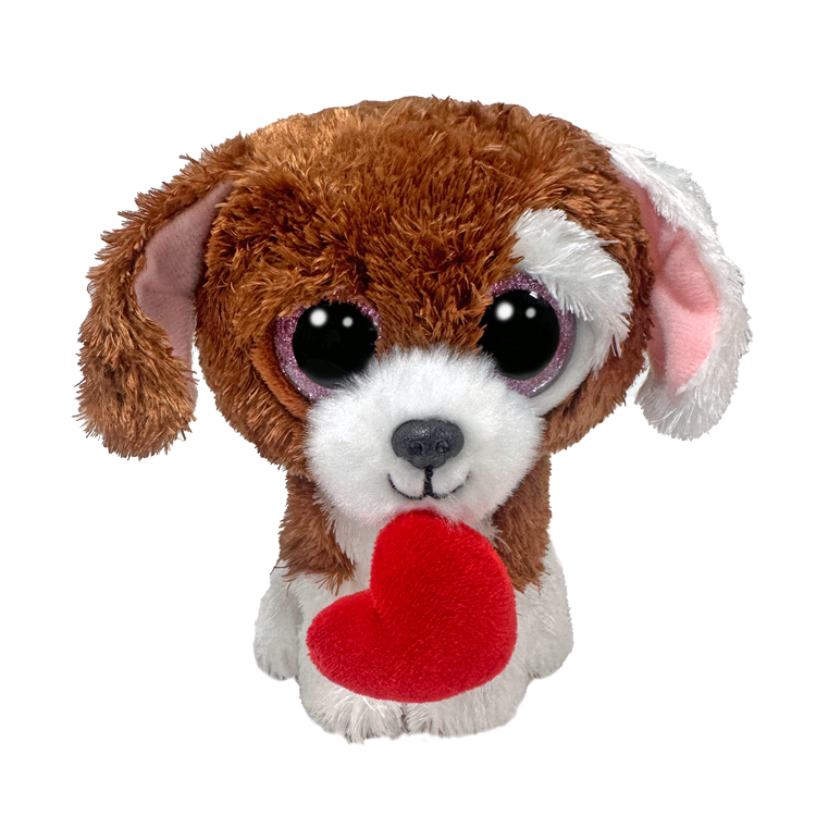 TY Beanie Boos Kalpli Kahverengi Köpek Cuddles 15 cm.