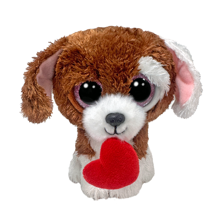 TY Beanie Boos Kalpli Kahverengi Köpek Cuddles 15 cm.