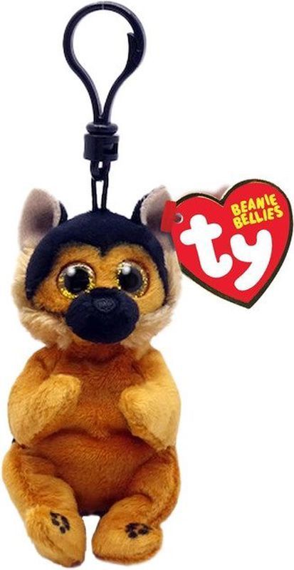 TY Beanie Bellies Kahverengi Alman Kurdu Ace Peluş  Anahtarlık 12 cm.