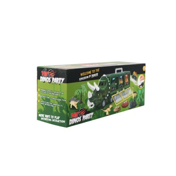 Işıklı ve Müzikli Dinozor Depolama Arabası Dinos Partisi