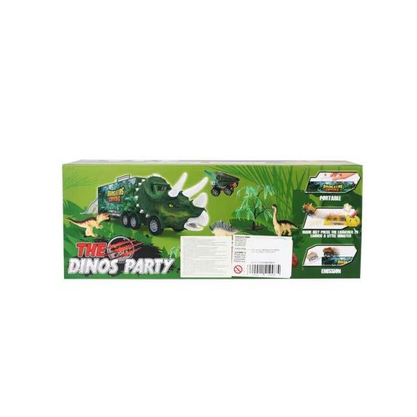 Işıklı ve Müzikli Dinozor Depolama Arabası Dinos Partisi