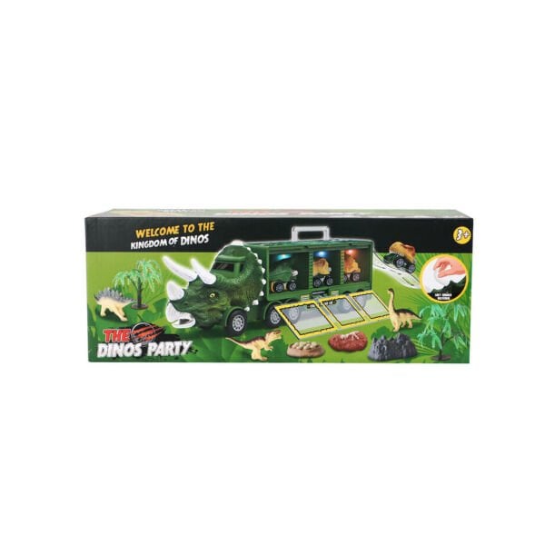 Işıklı ve Müzikli Dinozor Depolama Arabası Dinos Partisi
