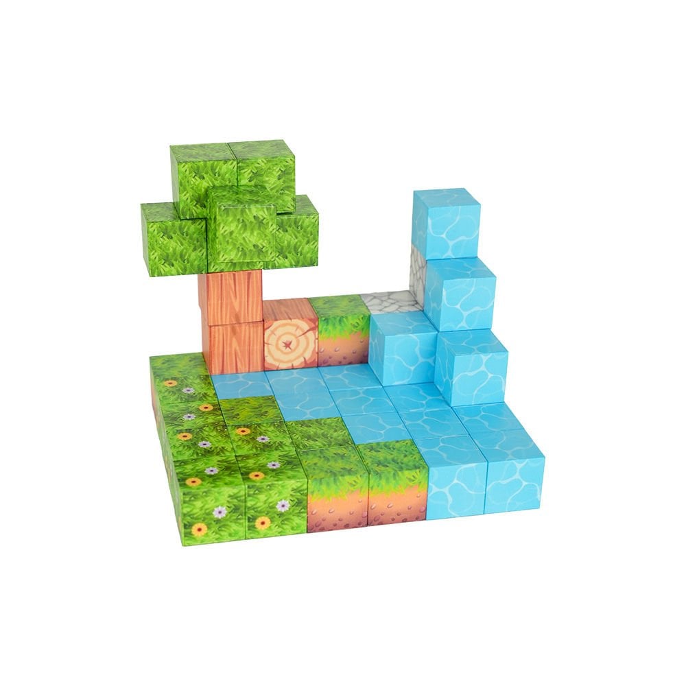 47 Parça Orman Temalı Manyetik Bloklar
