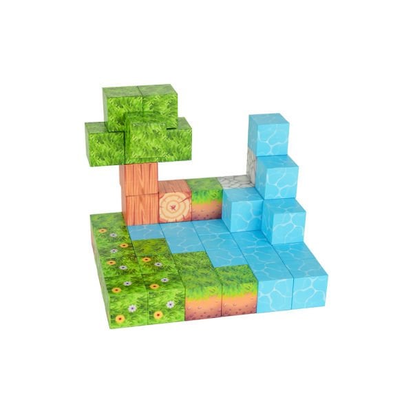 47 Parça Orman Temalı Manyetik Bloklar