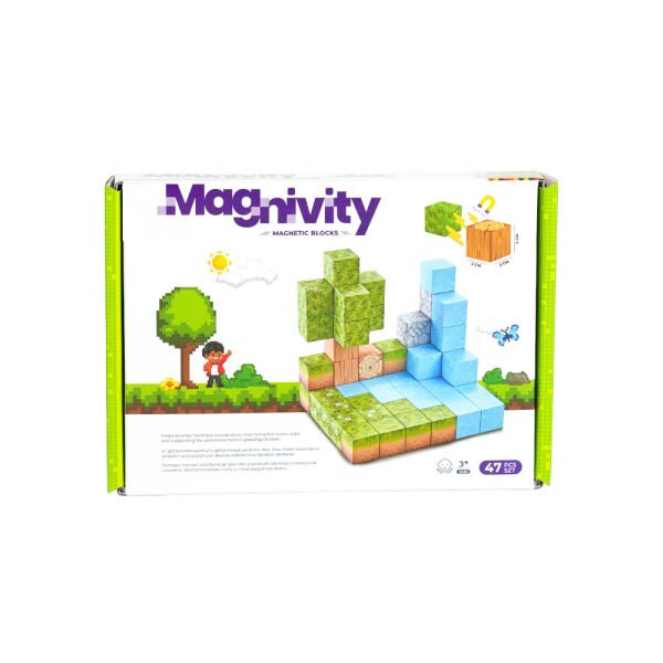 47 Parça Orman Temalı Manyetik Bloklar