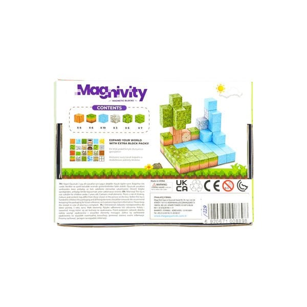 47 Parça Orman Temalı Manyetik Bloklar