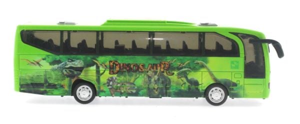 Dinozor Desenli Yeşil Otobüs