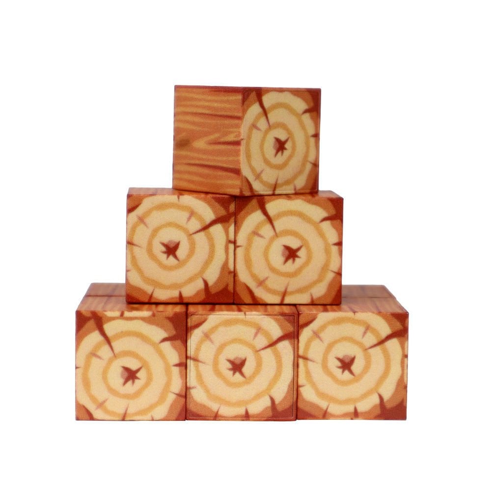 9 Parça Ağaç Desenli Manyetik Bloklar