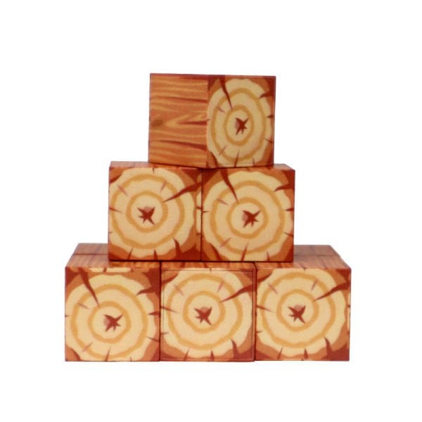 9 Parça Ağaç Desenli Manyetik Bloklar