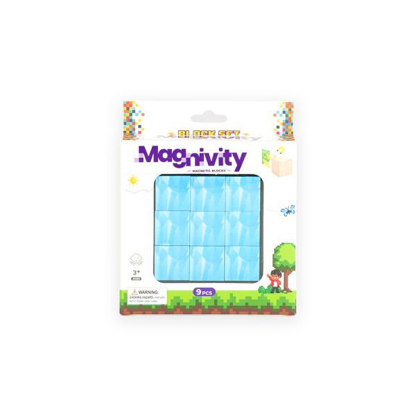 9 Parça Buzul Desenli Manyetik Bloklar