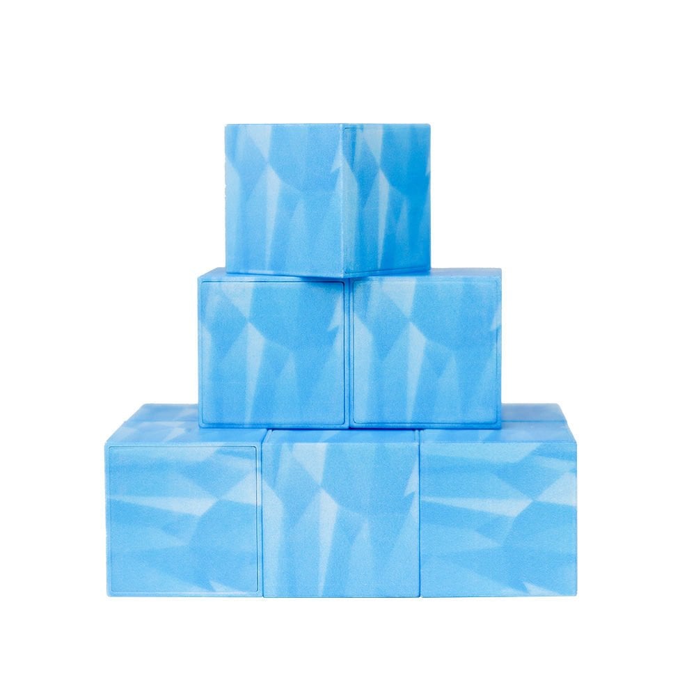 9 Pieces Glacier Patterned Magnetic Blocks