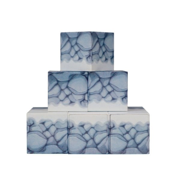 9 Parça Karlı Taş Desenli Manyetik Bloklar