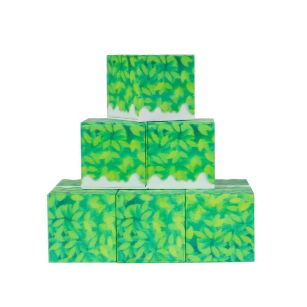 9 Parça Karlı Çimen Desenli Manyetik Bloklar