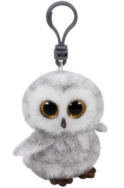 TY Beanie Boos Beyaz Baykuş Owlette Peluş Anahtarlık 12 cm.