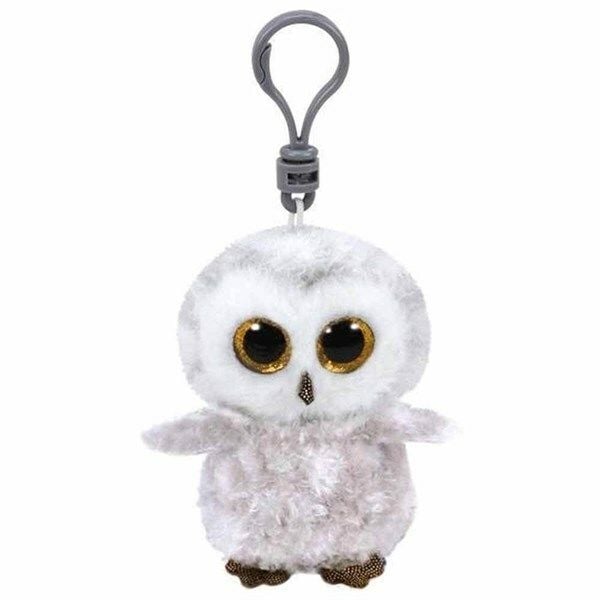 TY Beanie Boos Beyaz Baykuş Owlette Peluş Anahtarlık 12 cm.