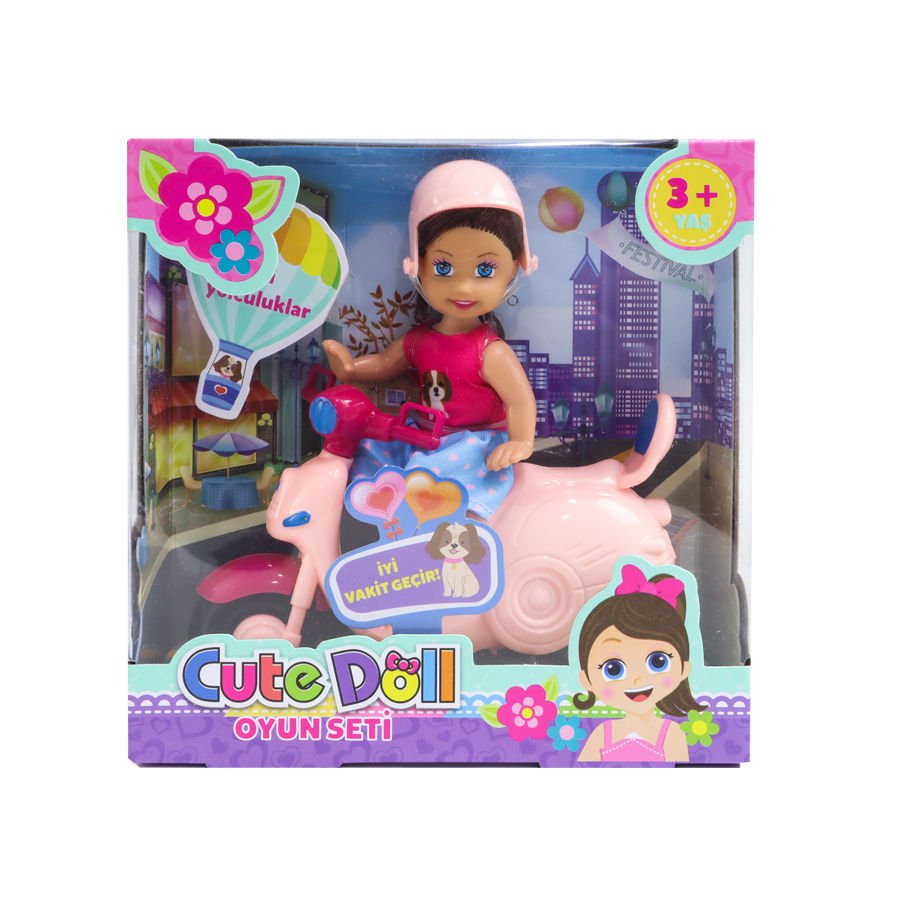 Sevimli Bebek Motorsikletli Oyun Seti