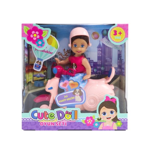 Sevimli Bebek Motorsikletli Oyun Seti